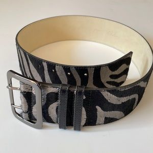 Cole Haan Calfskin 2.5” Wide belt new w/o tag